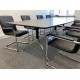 Nero Executive Boardroom Table With Two Cable Ports